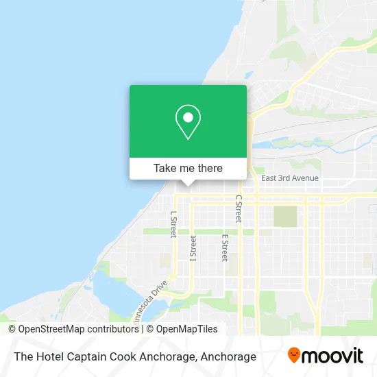 The Hotel Captain Cook Anchorage map