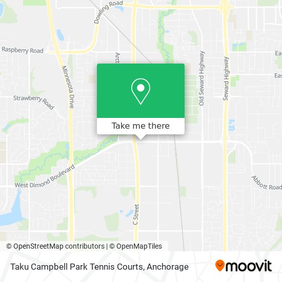 Taku Campbell Park Tennis Courts map