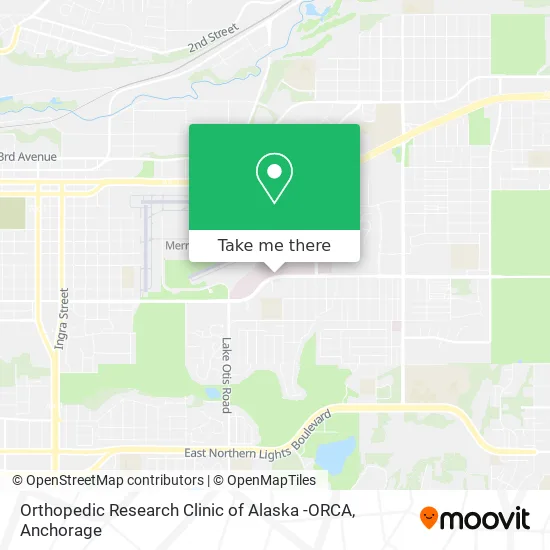 Orthopedic Research Clinic of Alaska -ORCA map