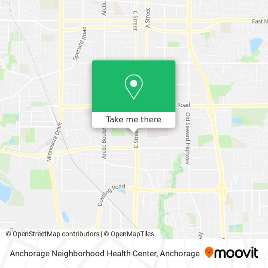 Mapa de Anchorage Neighborhood Health Center