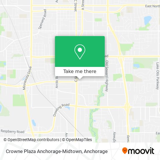 Mapa de Crowne Plaza Anchorage-Midtown
