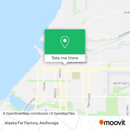 Mapa de Alaska Fur Factory