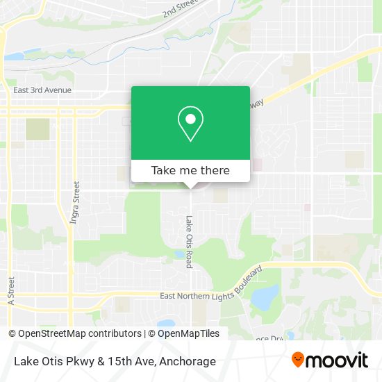 Lake Otis Pkwy & 15th Ave map