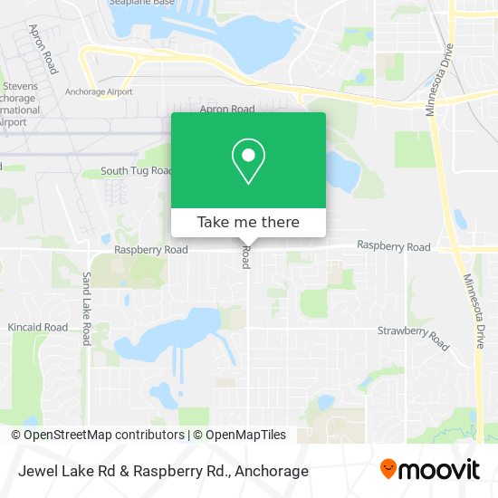 Jewel Lake Rd & Raspberry Rd. map