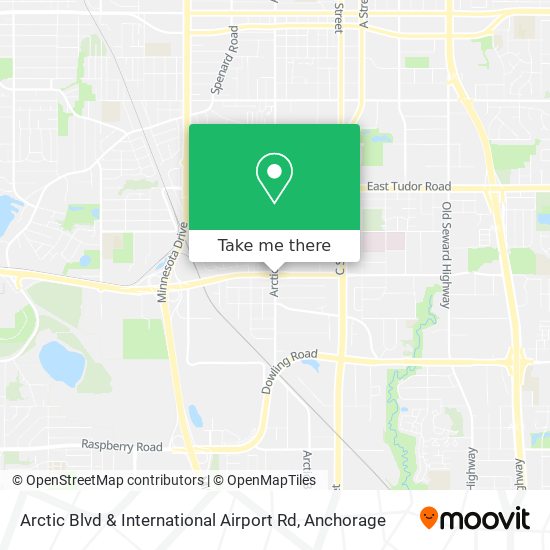 Arctic Blvd & International Airport Rd map