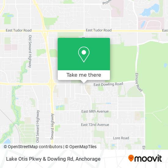 Lake Otis Pkwy & Dowling Rd map