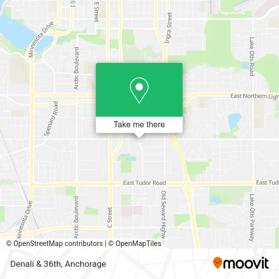 Mapa de Denali & 36th