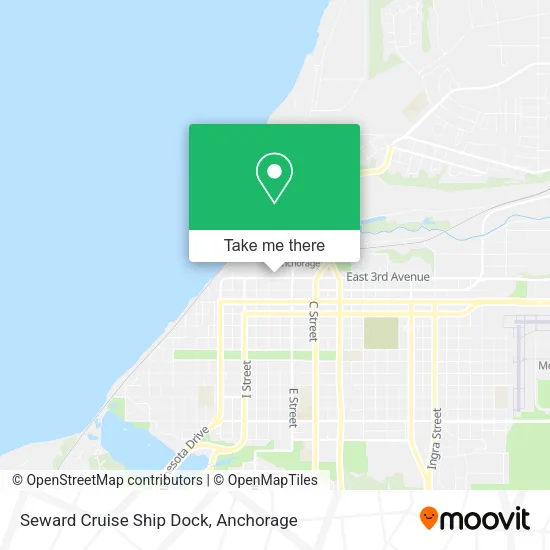 Mapa de Seward Cruise Ship Dock