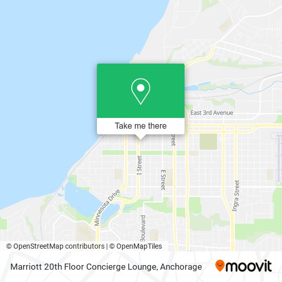 Mapa de Marriott 20th Floor Concierge Lounge