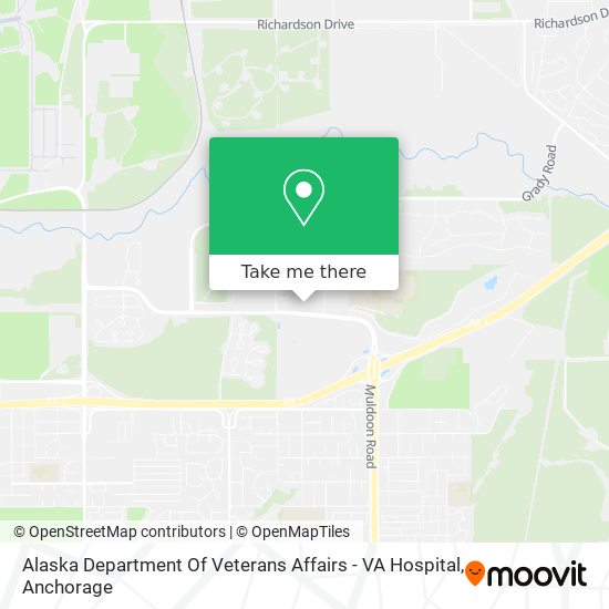 Mapa de Alaska Department Of Veterans Affairs - VA Hospital