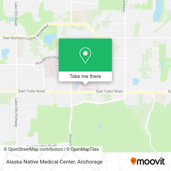 Alaska Native Medical Center map