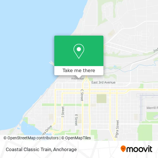 Coastal Classic Train map