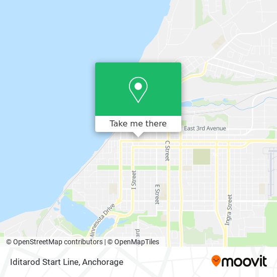 Mapa de Iditarod Start Line