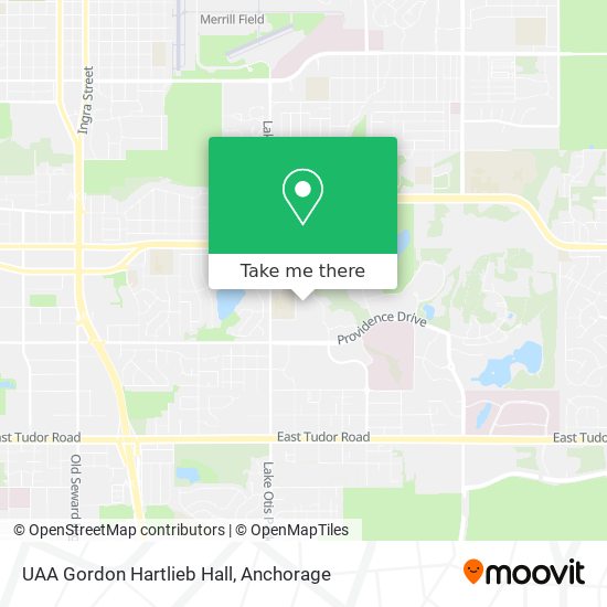 UAA Gordon Hartlieb Hall map