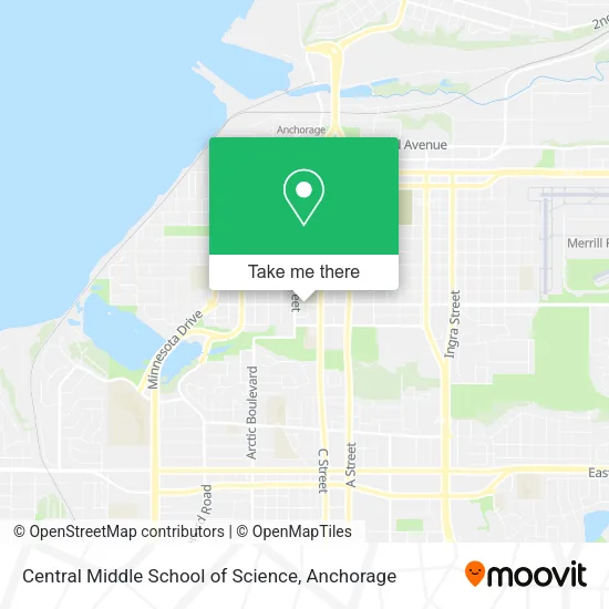 Mapa de Central Middle School of Science