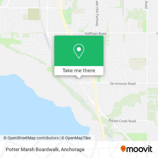 Mapa de Potter Marsh Boardwalk