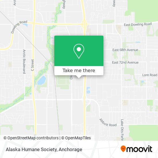 Alaska Humane Society map