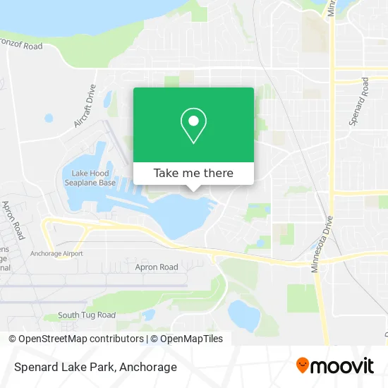 Spenard Lake Park map