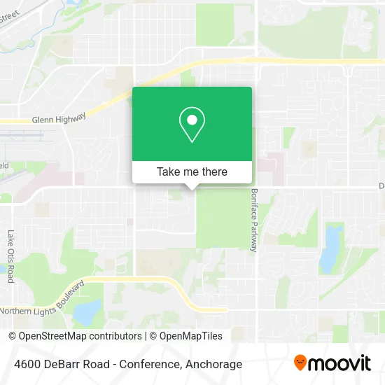 Mapa de 4600 DeBarr Road - Conference