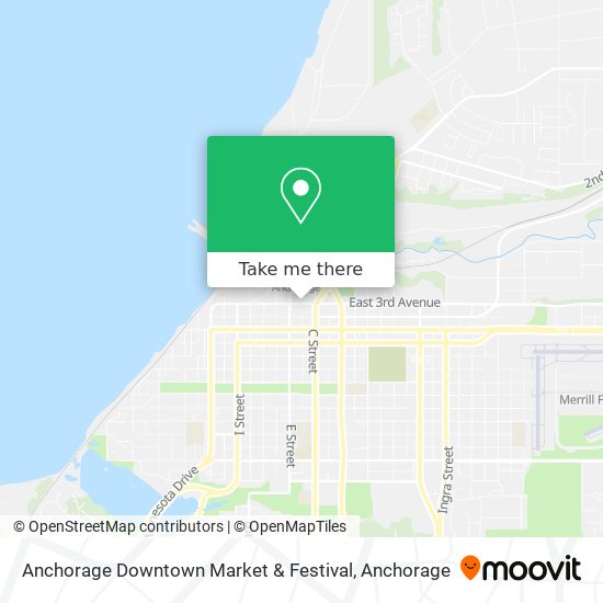 Mapa de Anchorage Downtown Market & Festival