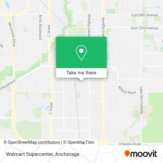 Mapa de Walmart Supercenter
