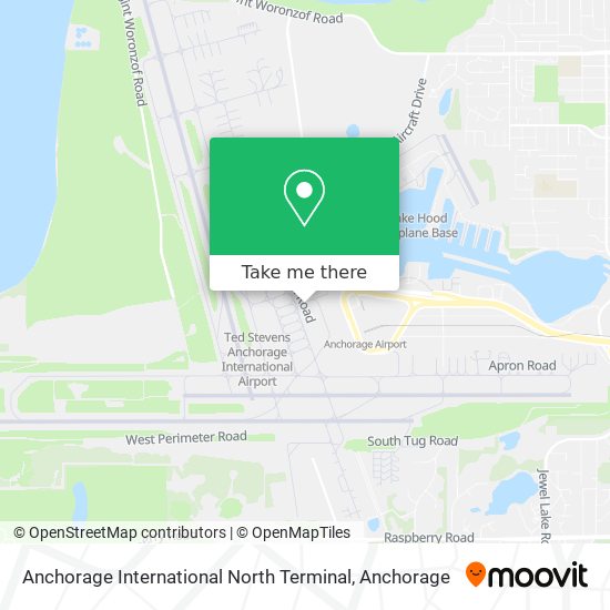 Mapa de Anchorage International North Terminal