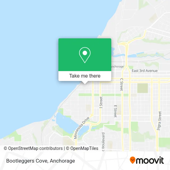 Bootleggers Cove map