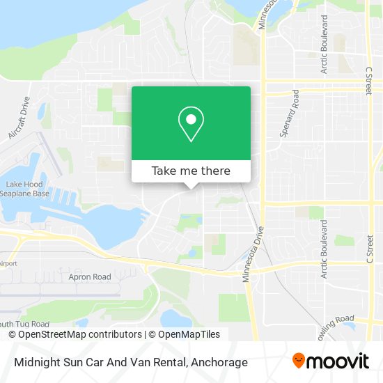 Midnight Sun Car And Van Rental map