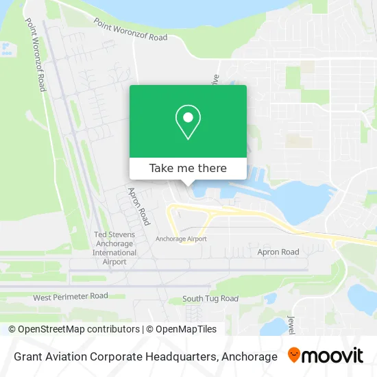Grant Aviation Corporate Headquarters map