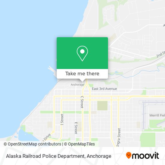 Alaska Railroad Police Department map