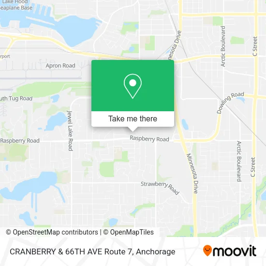 Mapa de CRANBERRY & 66TH AVE Route 7
