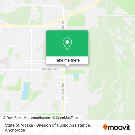 Mapa de State of Alaska - Division of Public Assistance