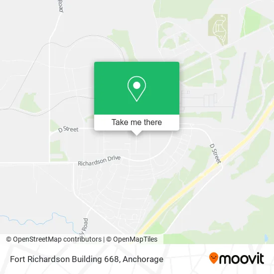 Mapa de Fort Richardson Building 668