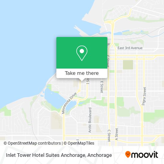 Mapa de Inlet Tower Hotel Suites Anchorage