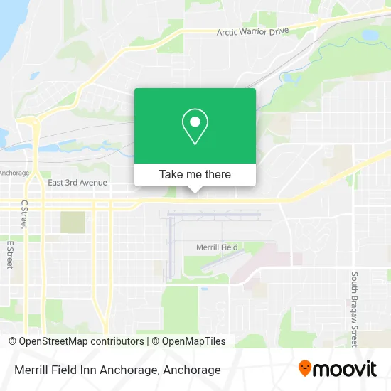 Merrill Field Inn Anchorage map