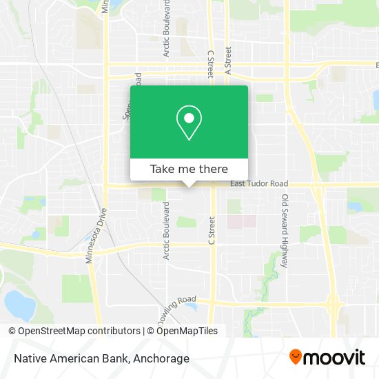 Mapa de Native American Bank
