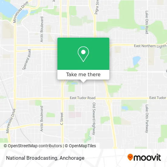 National Broadcasting map