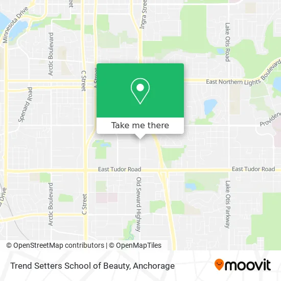 Trend Setters School of Beauty map