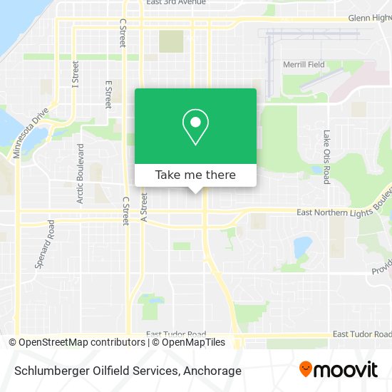 Schlumberger Oilfield Services map