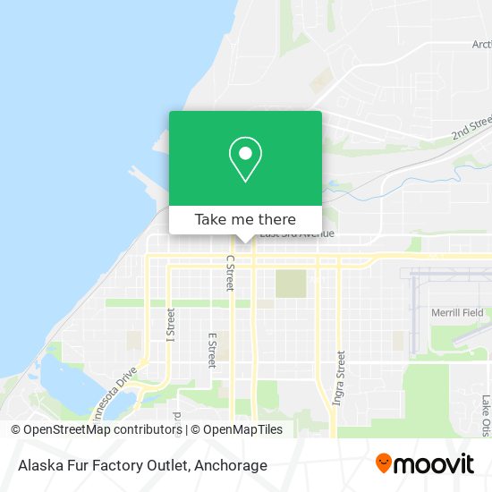 Mapa de Alaska Fur Factory Outlet