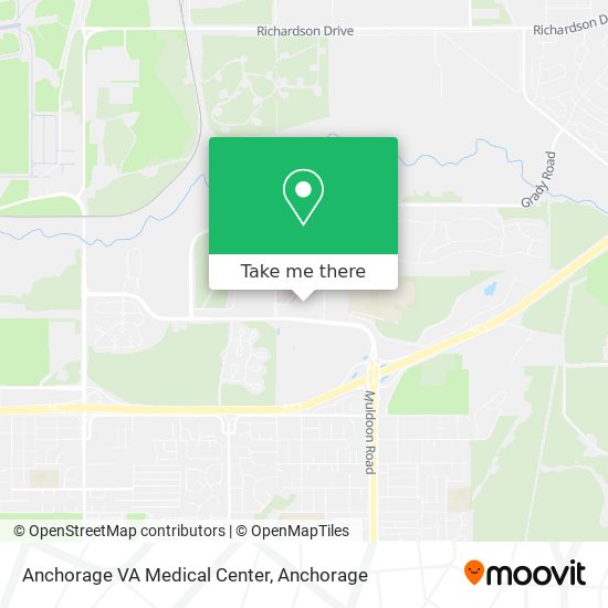 Anchorage VA Medical Center map