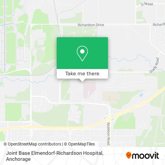 Joint Base Elmendorf-Richardson Hospital map