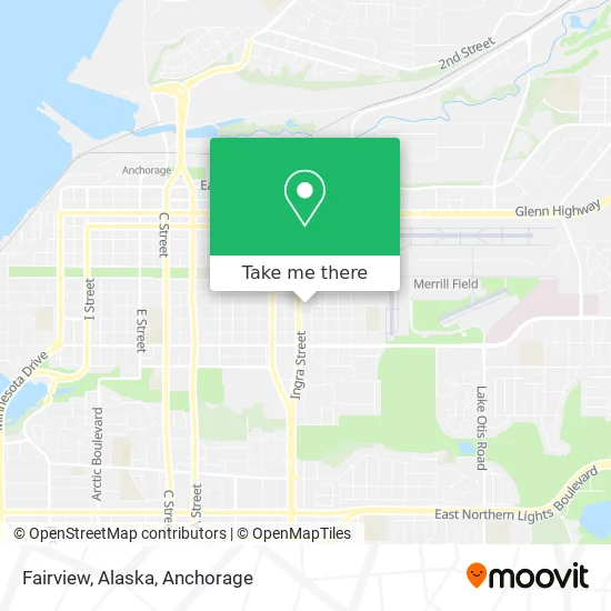 Mapa de Fairview, Alaska