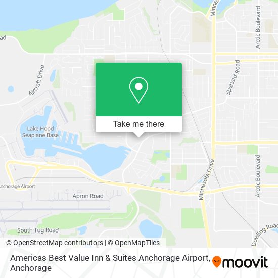 Americas Best Value Inn & Suites Anchorage Airport map