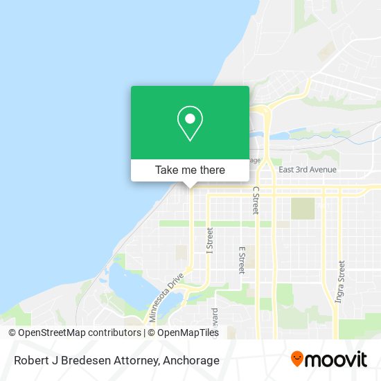 Robert J Bredesen Attorney map