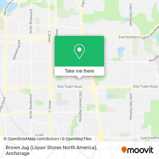 Mapa de Brown Jug (Liquor Stores North America)