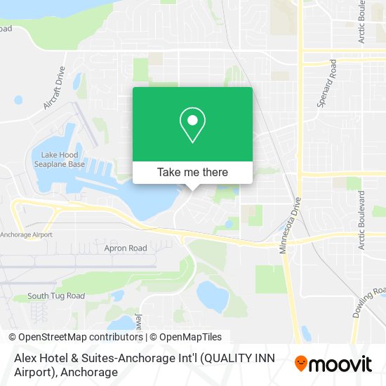 Alex Hotel & Suites-Anchorage Int'l (QUALITY INN Airport) map