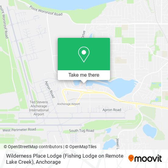 Wilderness Place Lodge (Fishing Lodge on Remote Lake Creek) map