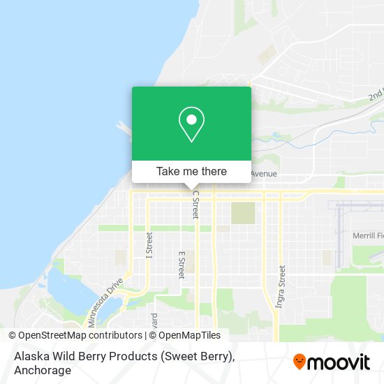 Mapa de Alaska Wild Berry Products (Sweet Berry)