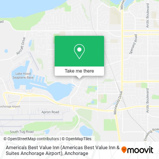 Mapa de America's Best Value Inn (Americas Best Value Inn & Suites Anchorage Airport)